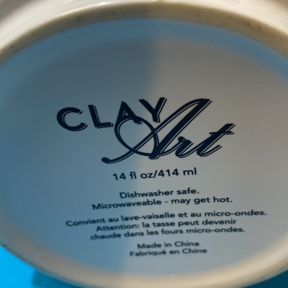 Clay Art Whimsical Coffee Cup “If Stress Burned Calories I’d Be A Super Model” - Picture 3 of 4